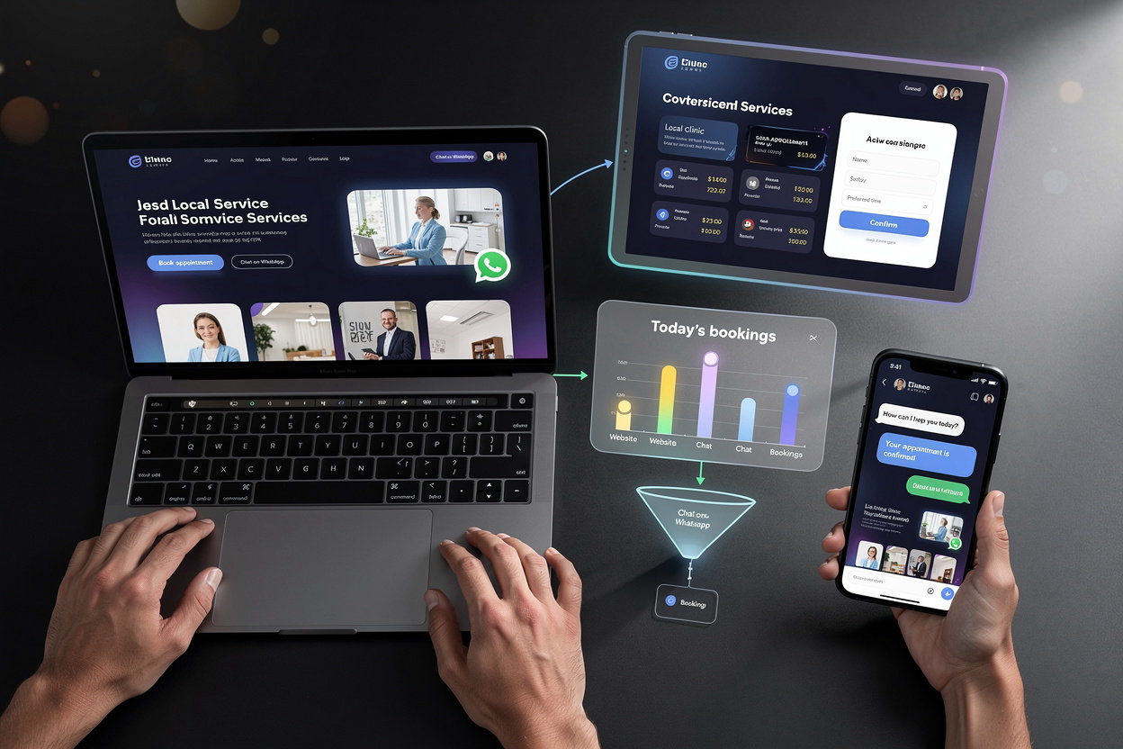 Assistia professional web design and AI automation integration for Caribbean businesses, clinics, salons, and restaurants
